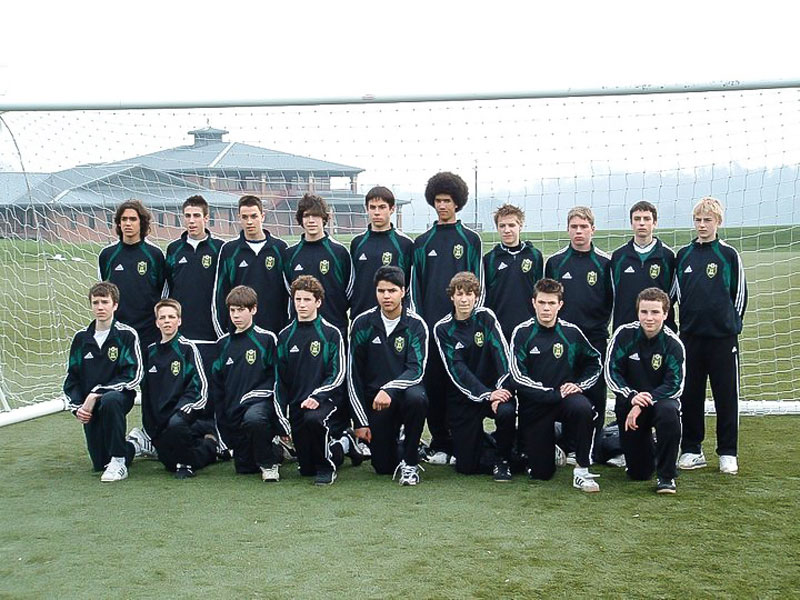 Photo of the green and gold academy in England.